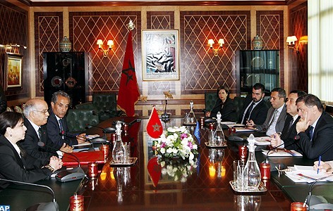 رئيس مجلس المستشارين يتباحث مع أعضاء يمثلون اللجنة البرلمانية المشتركة المغربية الأوربية