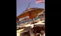فيديو يوثق لحظة قتل الإرهابي في الهجوم على المنتجع السياحي في تونس