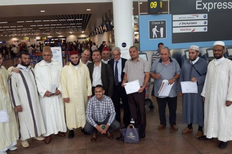 تجمع مسلمي بلجيكا يودع وفد البعثة المغربية المتكونة من الوعاظ و الواعظات و المقرئين.