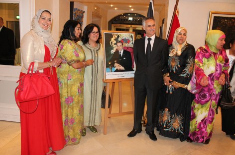 القنصلية العامة  للمملكة  بدوسلدورف نظمت حفلا بمناسة عيد العرش المجيد