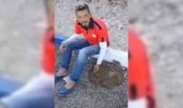 اعتقال الشاب الذي فضح حالة الغش في تزفيت الطريق  بجمعة اسحيم بمدينة أسفي