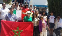 التونسية توقع إتفاقية شراكة بين جمعيات عربية _ إسبانيا _ إيطاليا _ المغرب في  حقل  الختامي  الذي نُظم على هامش لقاء التبادل الثقافي حول موضوع ” التطوع ضد العنف”