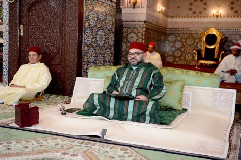 أمير المؤمنين الملك محمد السادس يترأس الدرس الرمضاني السادس وليلة القدر بمسجد حسان.
