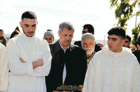 تشييع جثمان صهرة الأستاذ صلاح الشلاوي رئيس تجمع مسلمي بلجيكا في محفل مهيب.