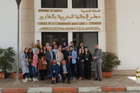 زيارة وفد من الطلبة المغاربة من إسبانيا إلى مجلس الجالية المغربية بالخارج.