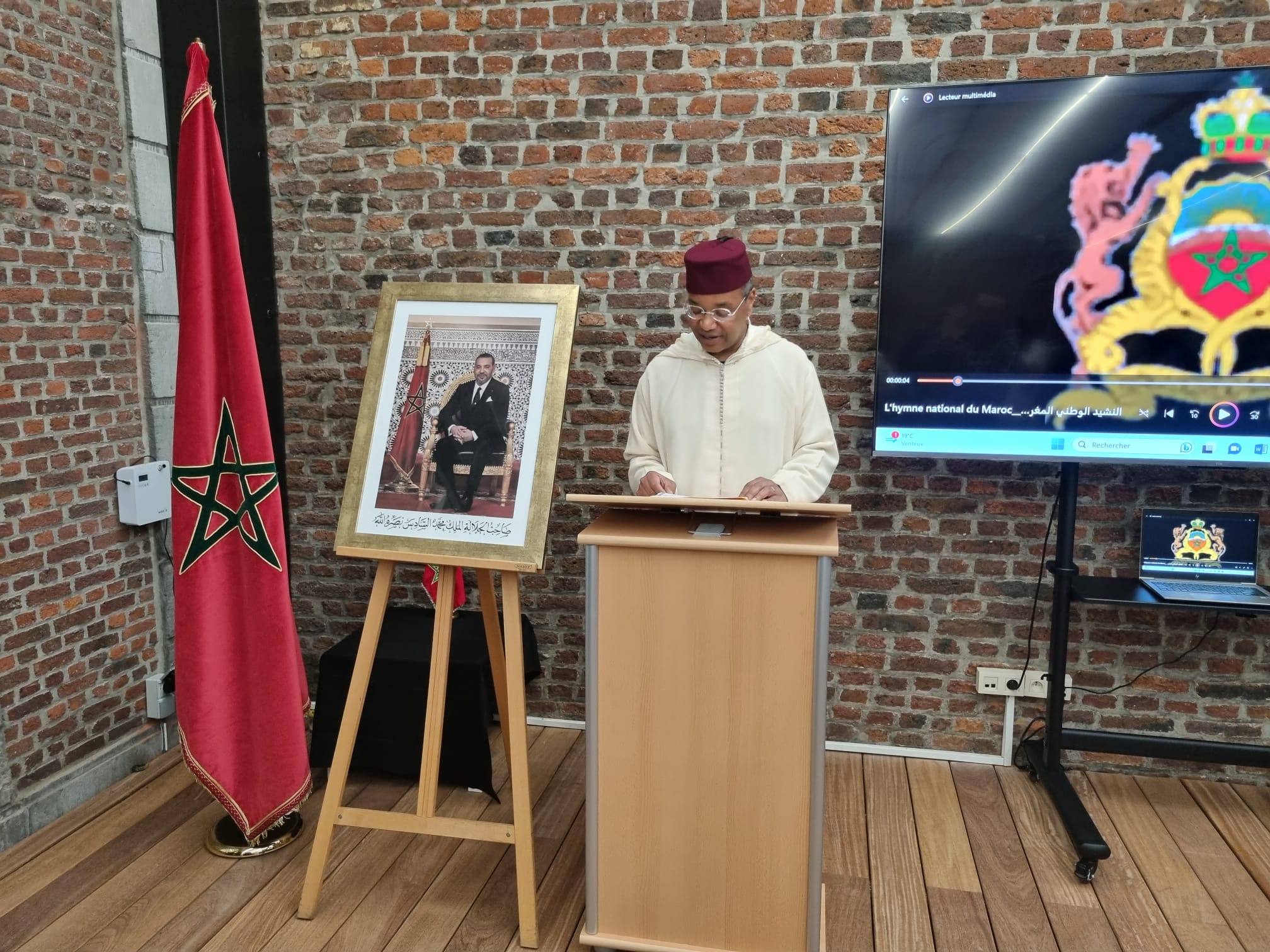 بالفيديو والصور….هكذا احتفلت القنصلية المغربية ببلييج بمناسبة عيد العرش